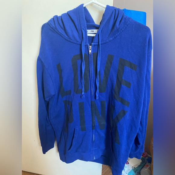 PINK Zip up sweater - Picture 1 of 3